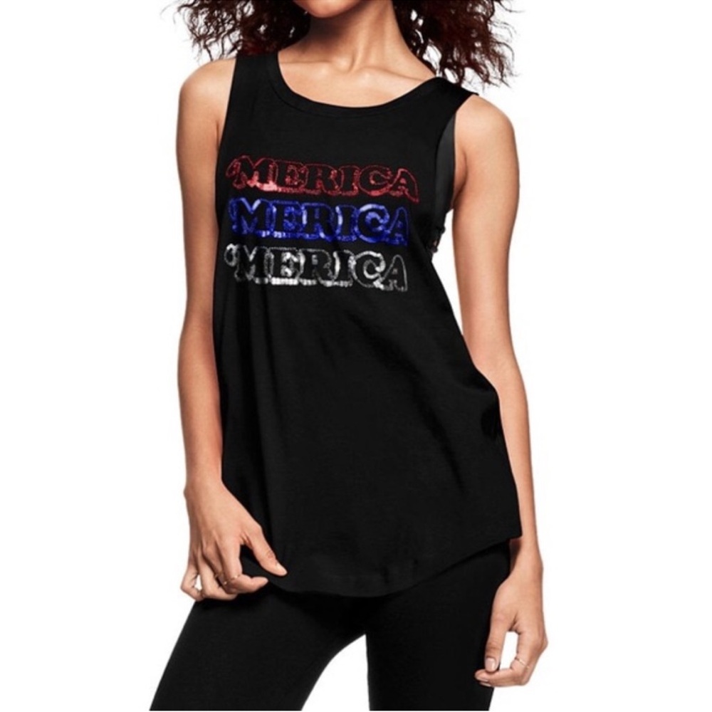 Pink Victoria's Secret 'Merica Tank Top